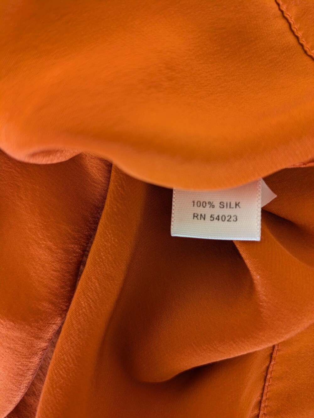 Banana Republic Orange Silk Dress - Picture 4 of 4